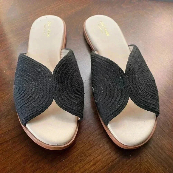 Cole Haan Black Ansley Slide Sandal - Picture 1 of 6